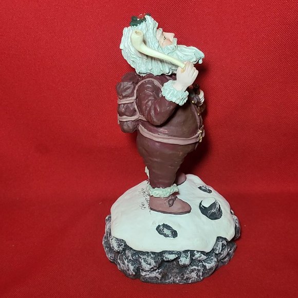 Vintage Max E Duncan Musical Santa Claus Figurine Signed - Picture 12 of 12